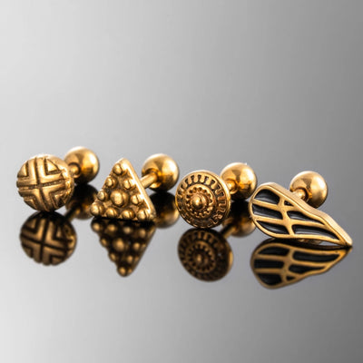 1 Piece IG Style Classic Style Cool Style Geometric Round 316 Stainless Steel  Ear Studs