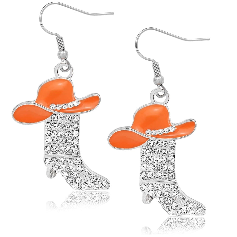 1 Pair Casual Simple Style Streetwear Boots Plating Copper Zircon Drop Earrings