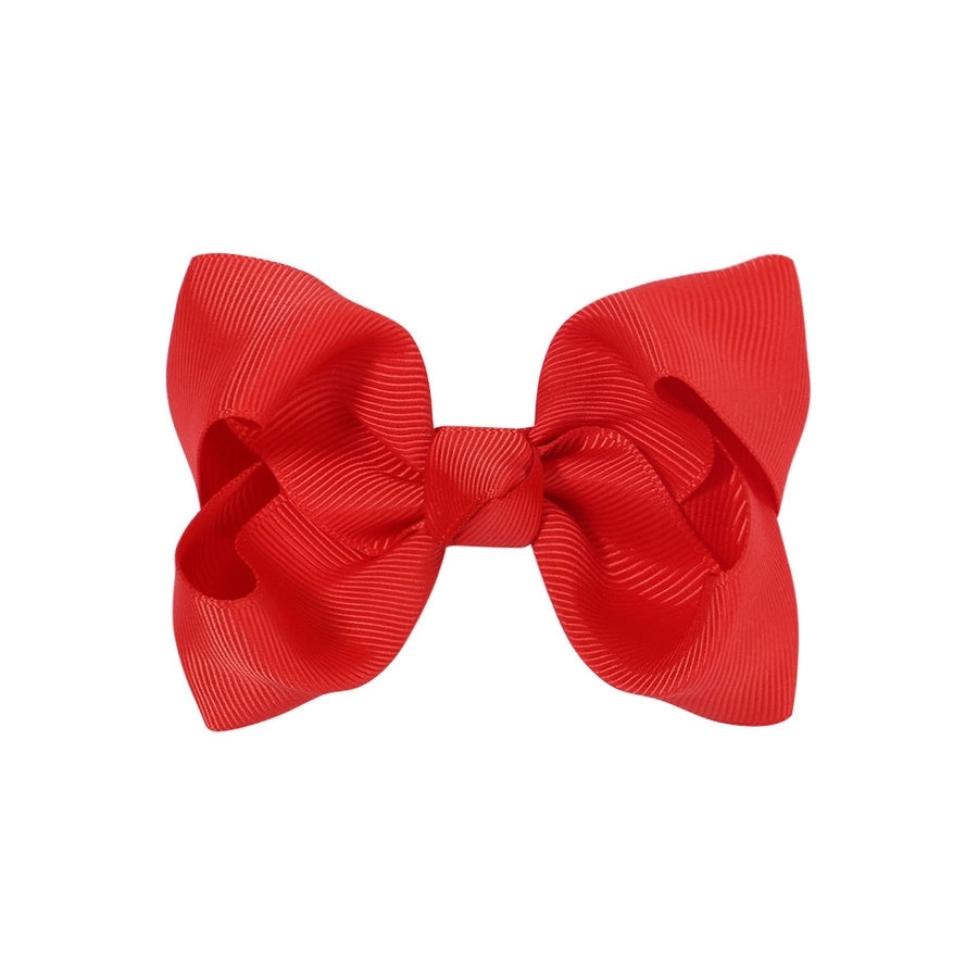 fashion bow knot polyester rib hair clip