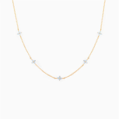 Copper Flower Earrings Anklet Necklace