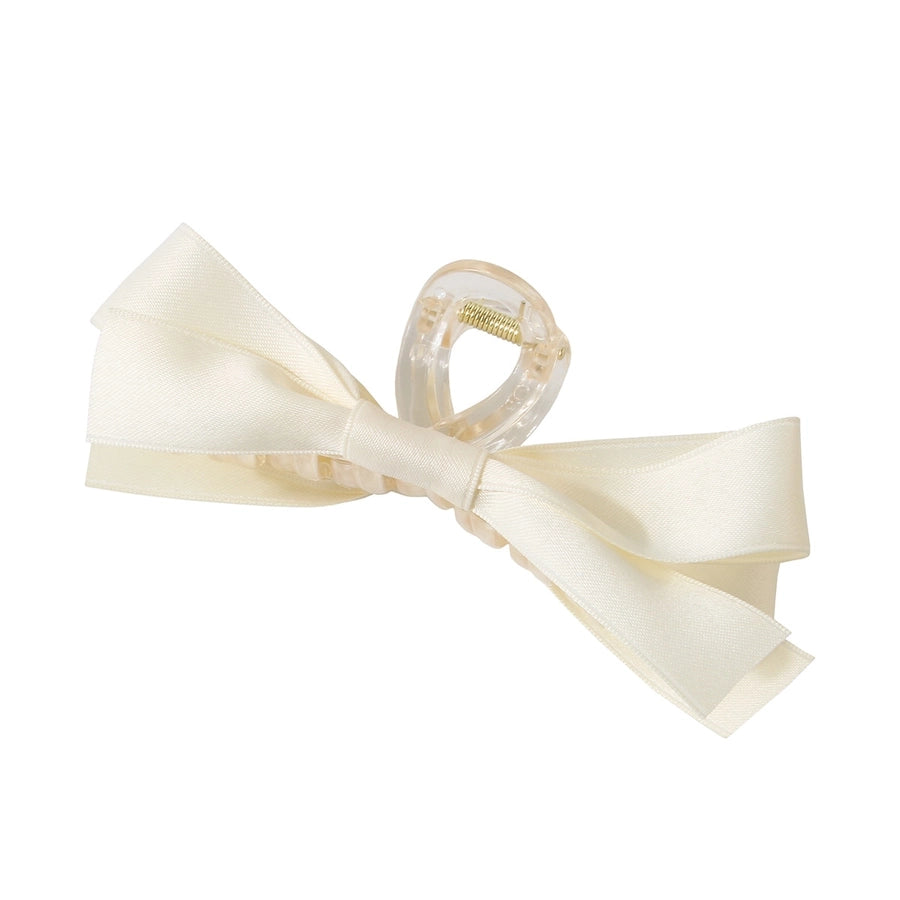 Women's Sweet Simple Style Bow Knot Plastic Hair Clip