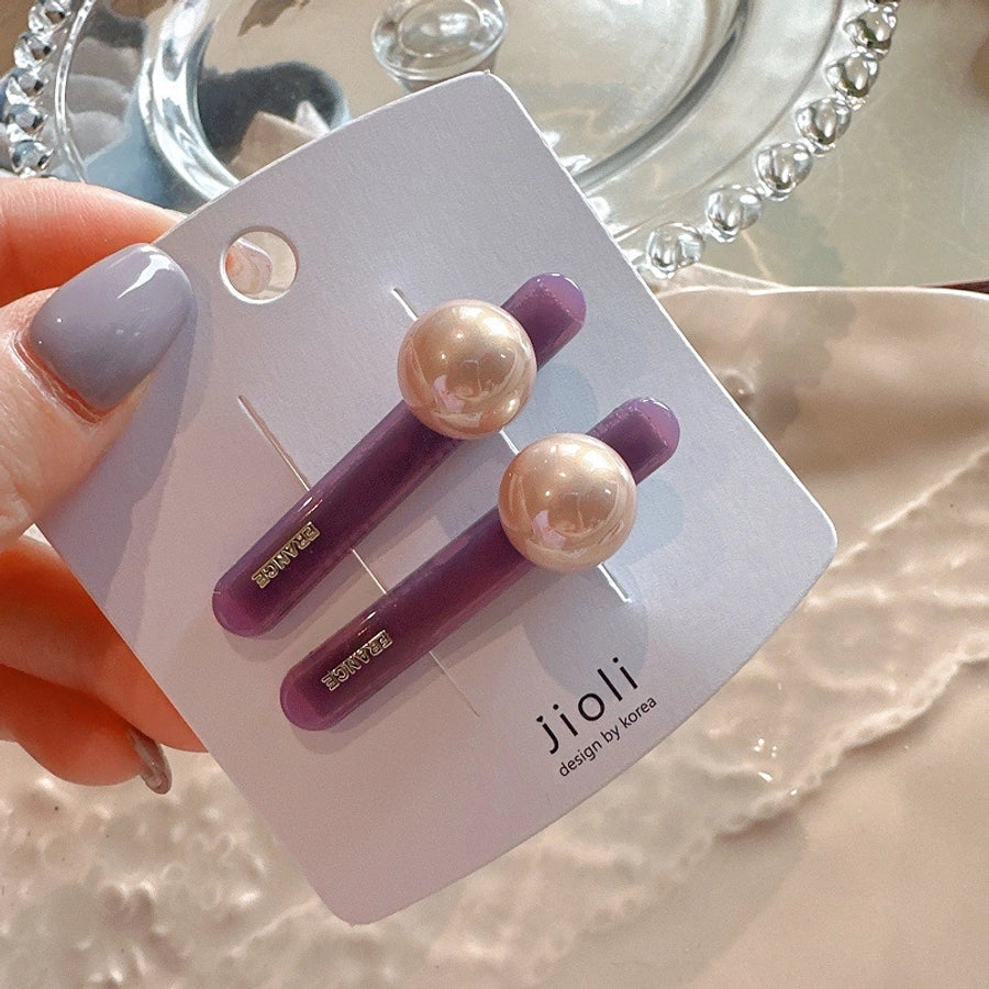 Women's Sweet Simple Style Heart Shape Alloy Hair Clip