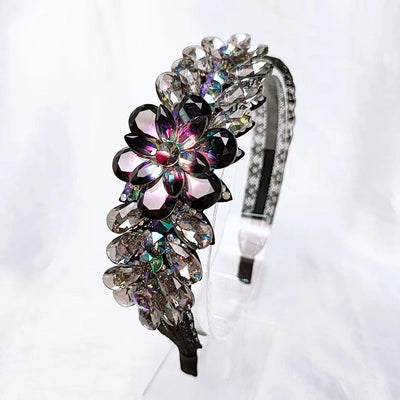 sweet flower crystal hair band