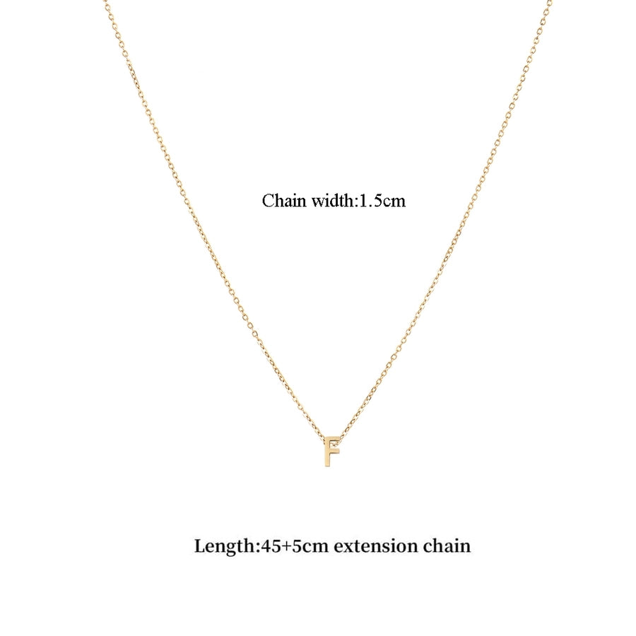 Jewelry Casual Classic Style Letter 201 Stainless Steel 304 Stainless Steel Pendant Necklace