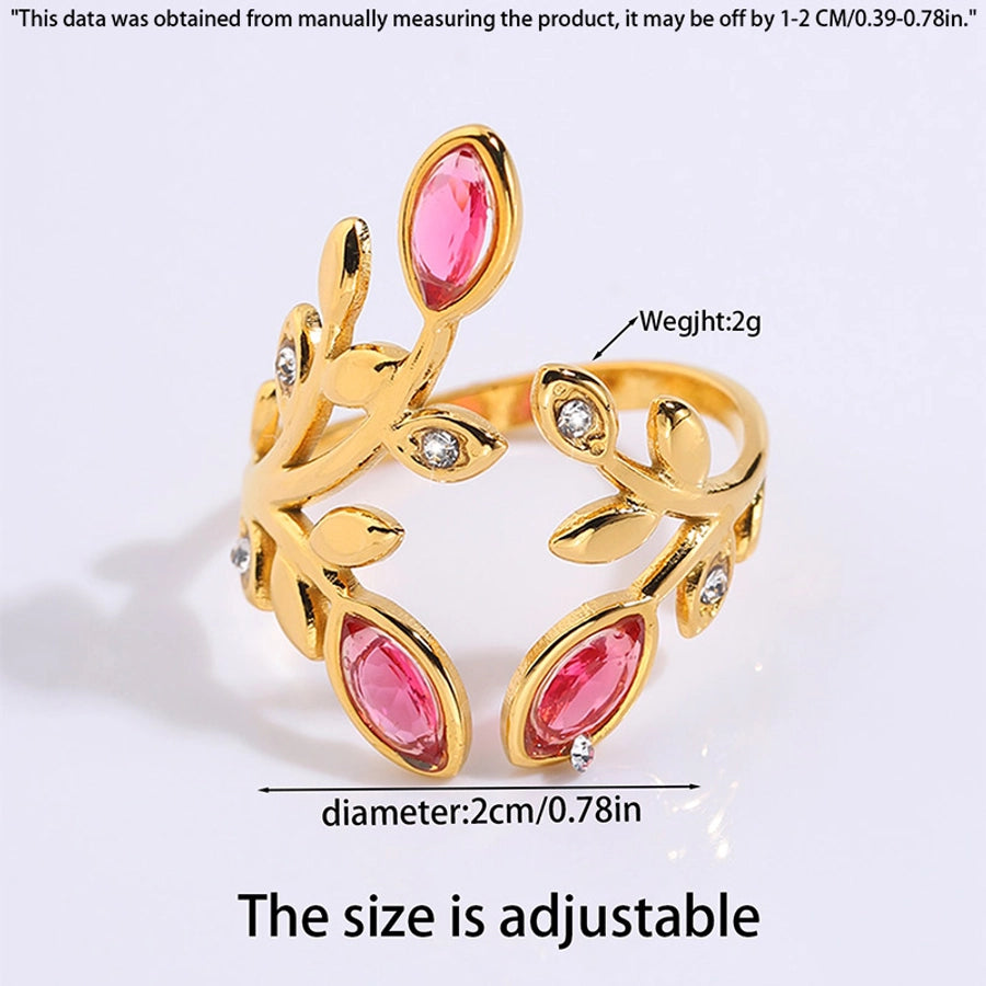 Jewelry Elegant Simple Style Shiny Geometric 304 Stainless Steel Open Rings