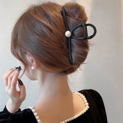 fashion flower metal plating artificial rhinestones hair claws 1 piece