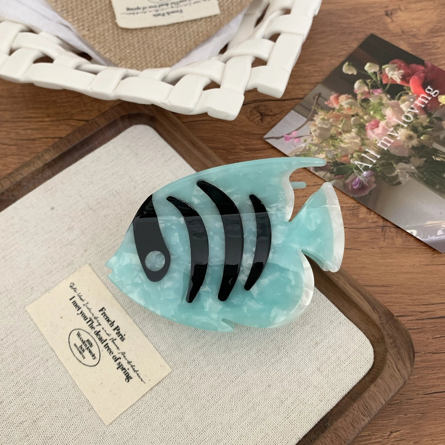 Women's Elegant Streetwear Fish Acetic acid sheets Hair Claws