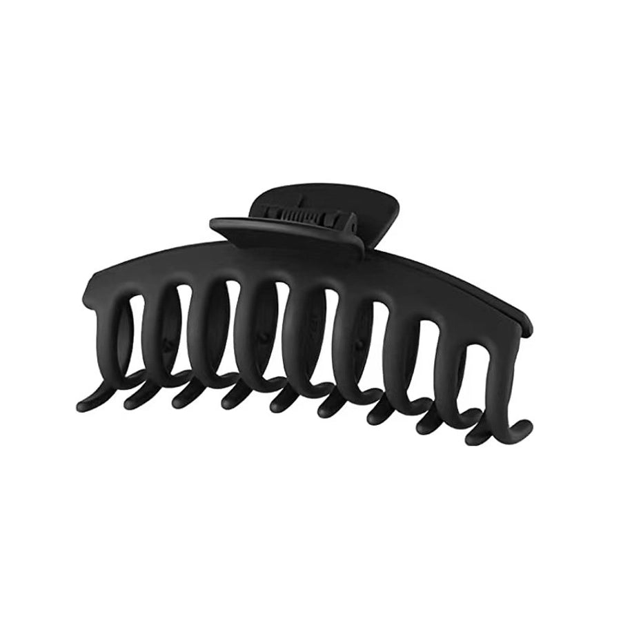 New Korean Style Simple Large Size Frosted Elastic Paint Keel Clip Back Head Shark Clip Grab Clip Hair Shower Hairpin