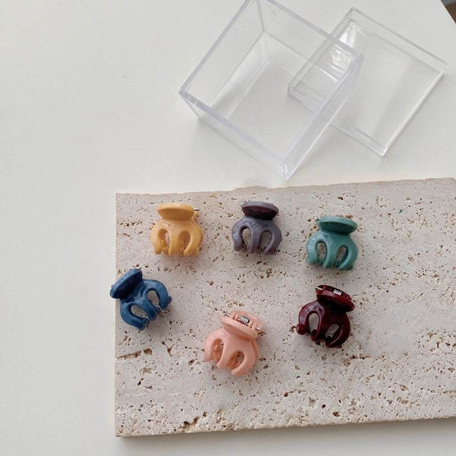 women's sweet simple style geometric plastic/resin headwear stoving varnish hair clip