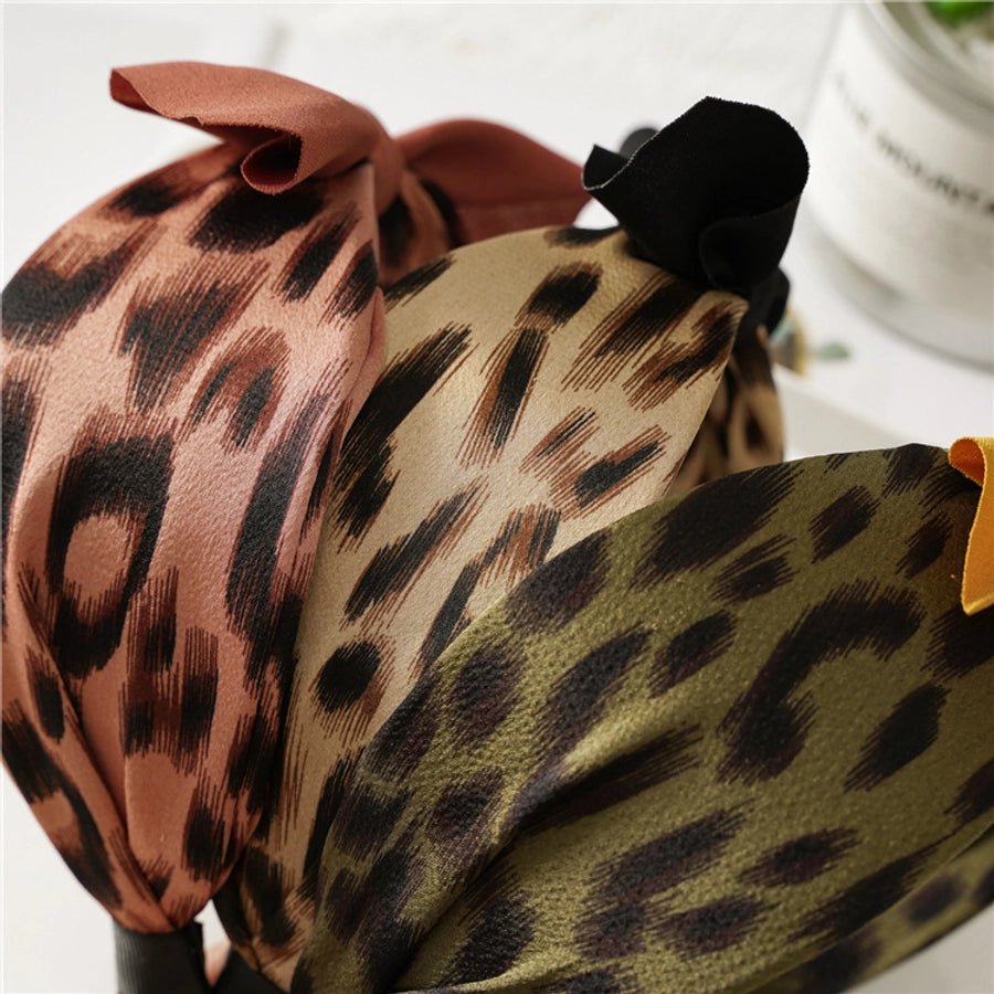 fashion polka dots bow knot cloth printing hair band 1 piece