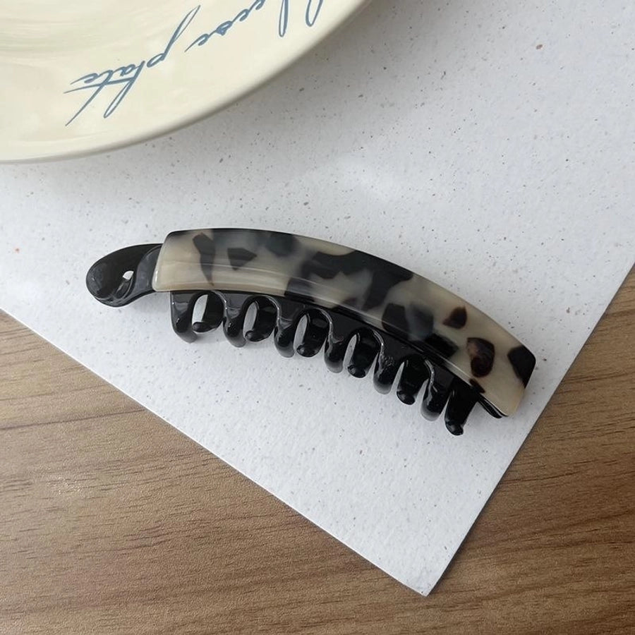 Women's Retro Simple Style Color Block Leopard Acetic acid sheets Hair Clip