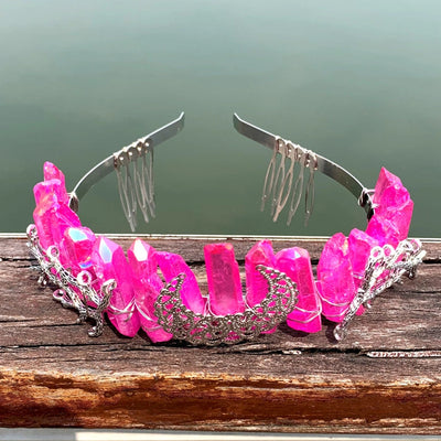 fashion moon crown alloy hollow out crown