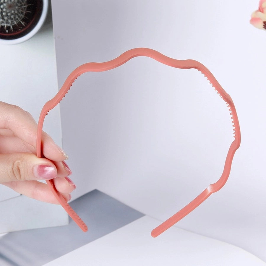 fashion waves solid color plastic hair band 1 piece