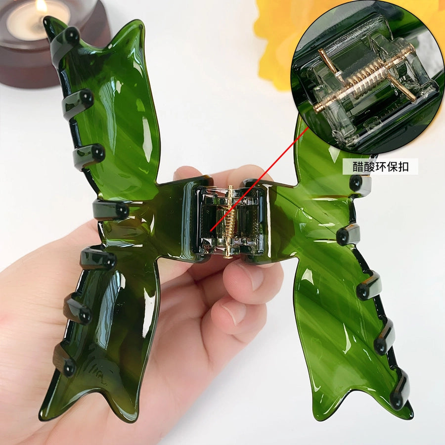 Women's Elegant Color Block Acetic acid sheets Bowknot Hair Claws