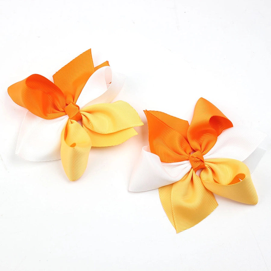 Girl'S IG Style Sweet Bow Knot Cloth Inlay Rhinestones Hair Clip