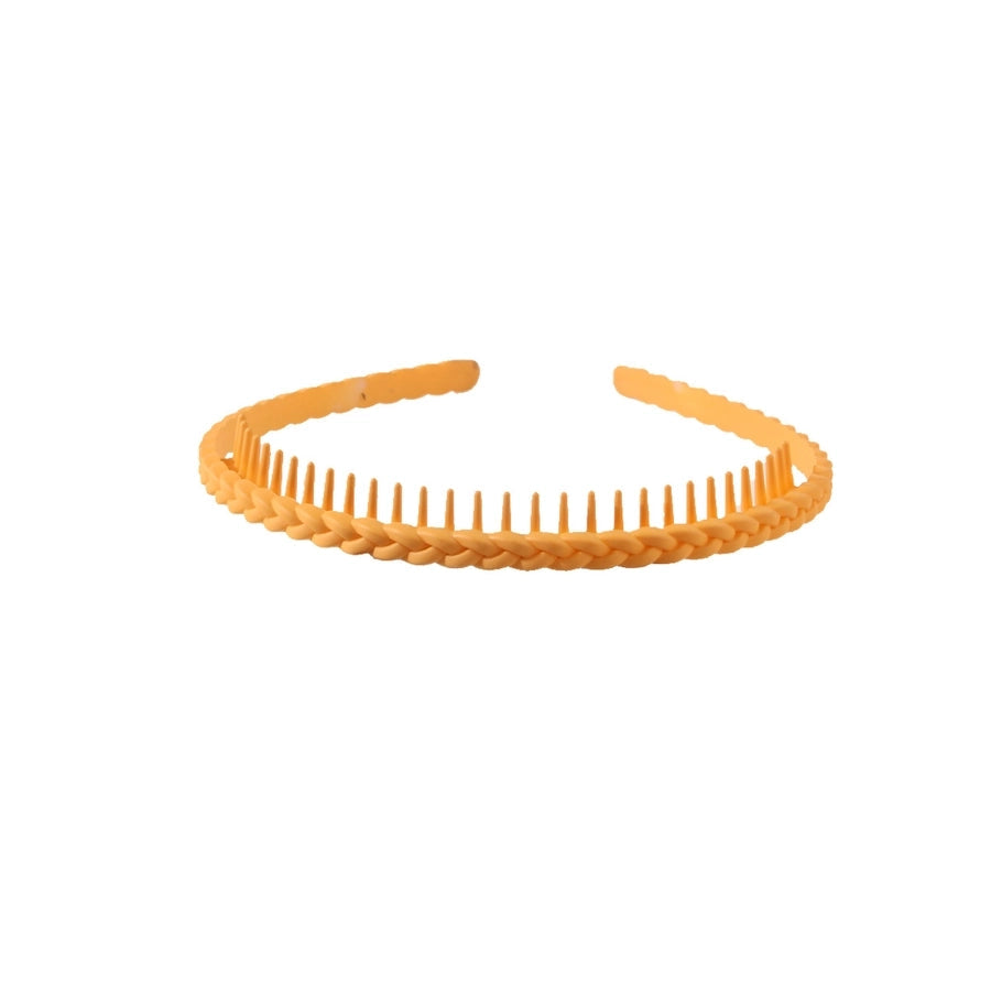 Women's Simple Style Solid Color Plastic Stoving Varnish Hair Band