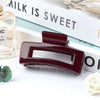 simple style rectangle arylic plating hair claws 1 piece