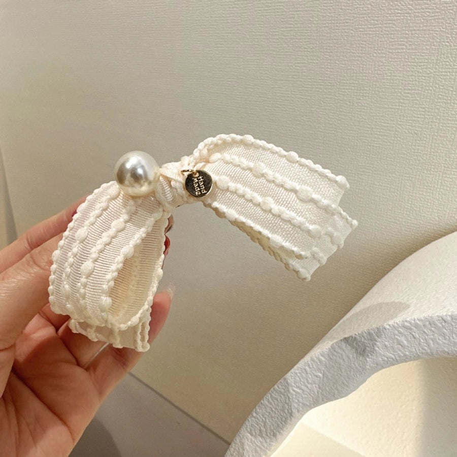 Women's Sweet Bow Knot Cloth Hair Clip