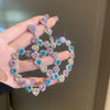 1 pair retro geometric heart shape bow knot alloy rhinestones drop earrings