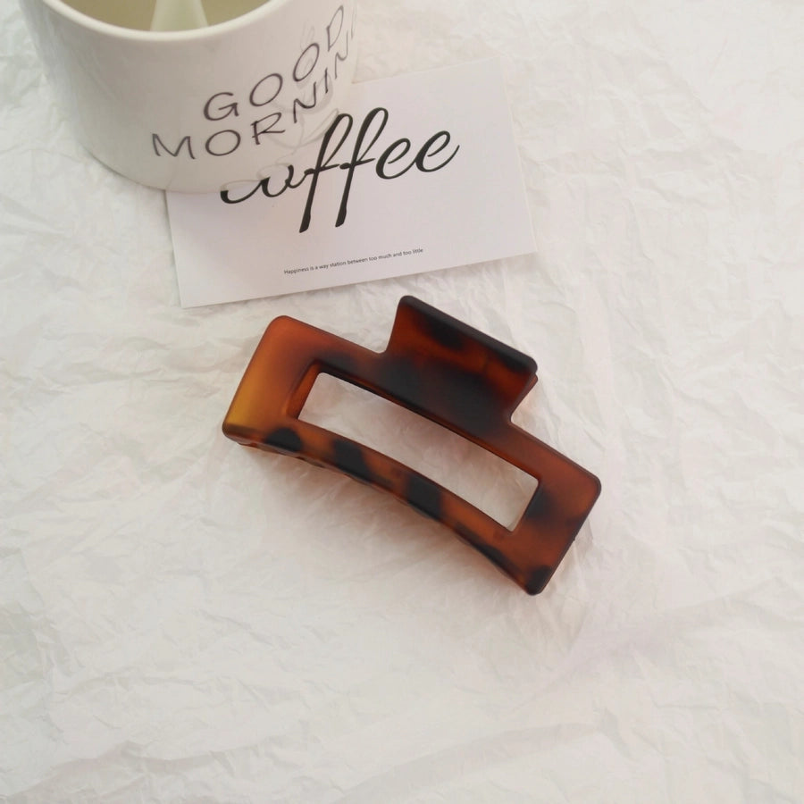 Advanced shark clip 11CM female leopard hair clip back head clip manufacturers straight XIAO color can be set