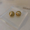 retro c shape solid color metal plating women's earrings 1 pair