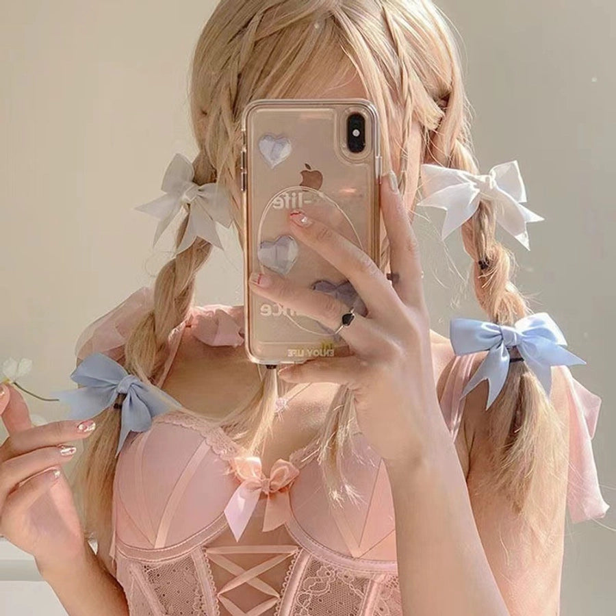 Knock Sweet Bow Hair Clip New Internet Celebrant Broken Hair Clip Bangs Clip Side Clip Cute Small Clip Headwear