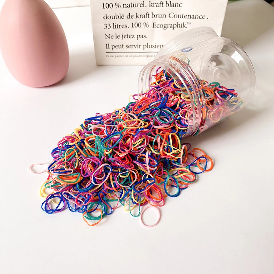 Children's hair accessories disposable rubber band Small color baby head rope does not hurt the hair high elastic girl tie head rubber band
