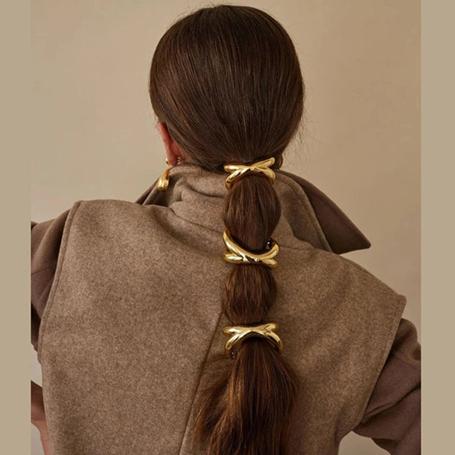 Women's Simple Style Classic Style Color Block Alloy Plating Hair Clip Hair Tie