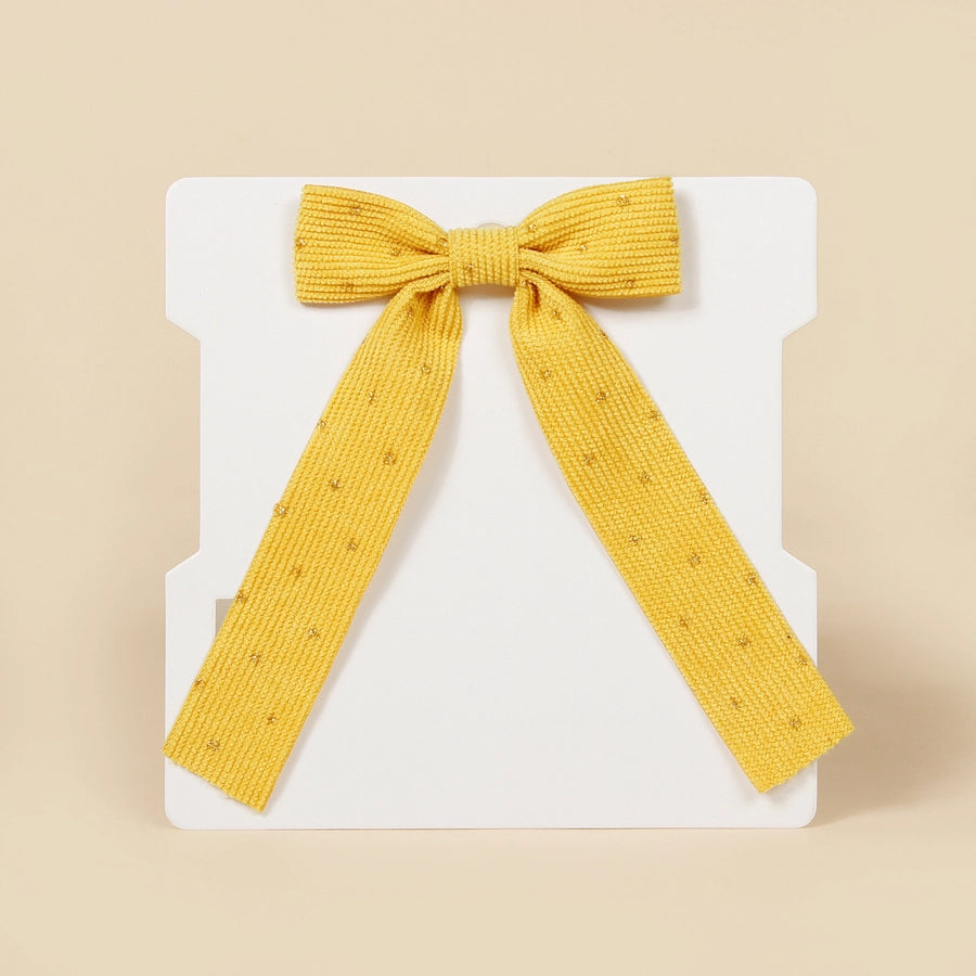 sweet bow knot corduroy hair clip