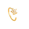 1 Piece Nose Rings & Studs Simple Style Geometric Heart Shape Alloy Plating Inlay Rhinestones Nose Rings & Studs