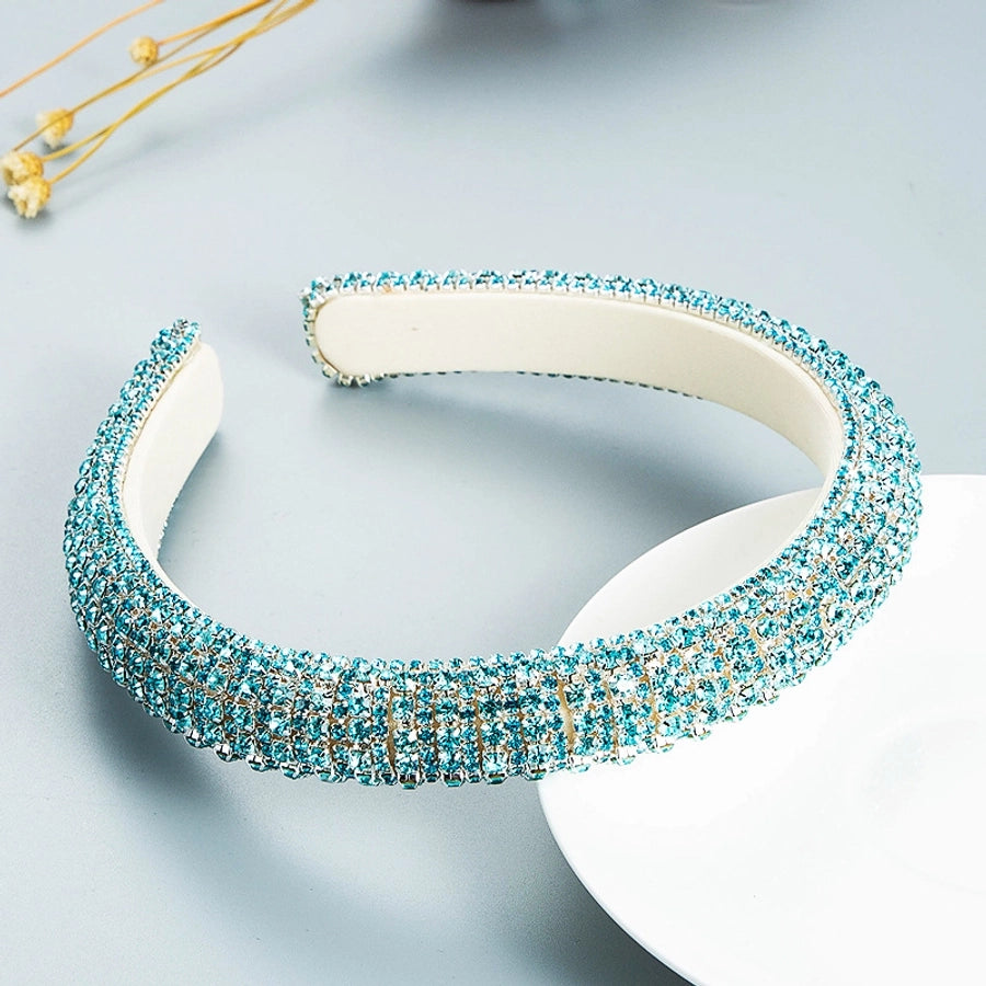 jewelry baroque full diamond fabric headband
