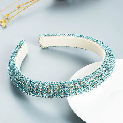 jewelry baroque full diamond fabric headband