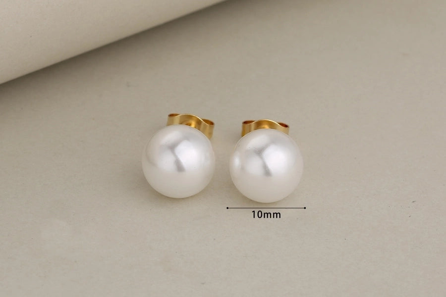 Jewelry Glam Luxurious Shiny Circle Square Heart Shape 304 Stainless Steel Imitation Pearl Rhinestone Jewelry Set