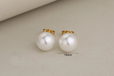 Jewelry Glam Luxurious Shiny Circle Square Heart Shape 304 Stainless Steel Imitation Pearl Rhinestone Jewelry Set