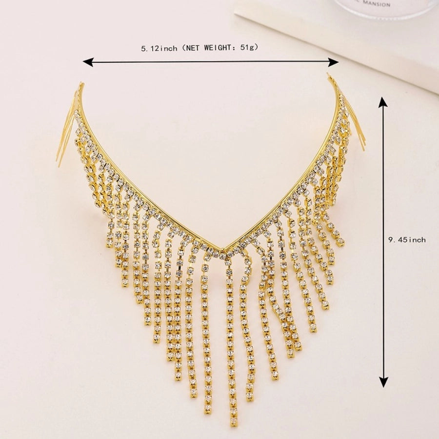 exaggerated geometric rhinestone plating rhinestones hair band 1 piece