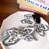 Women's Retro Color Block Plastic Cloth Printing Hair Claws