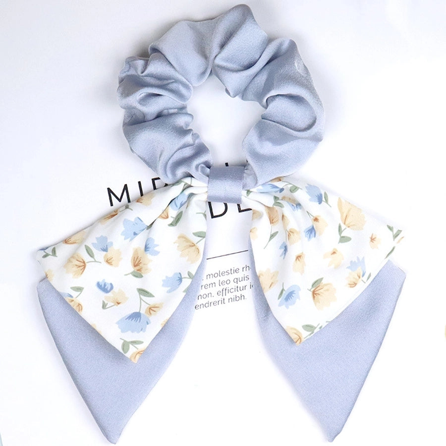 Women's Casual Sweet Flower Cloth Pearl Hair Tie