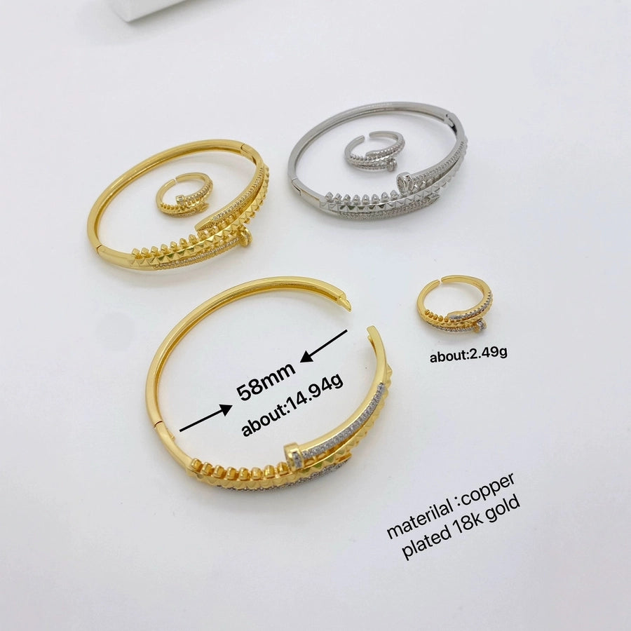 Jewelry Vintage Style Classic Style Nail Copper Mixed Metal Rings Bracelets