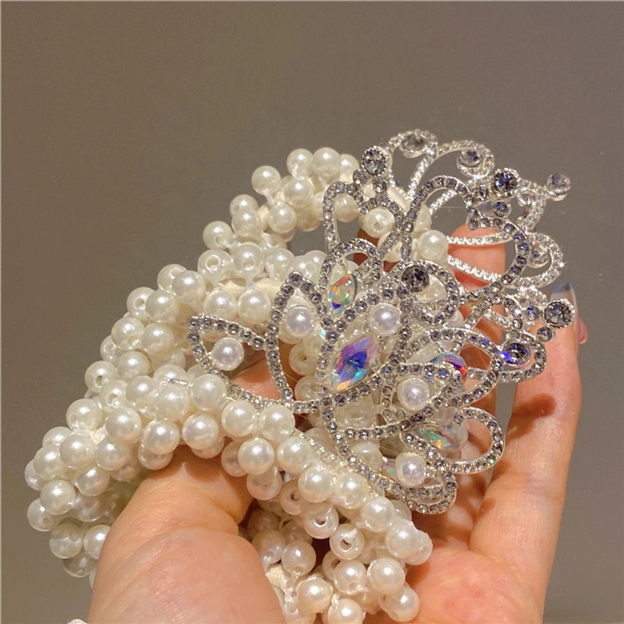 cute crown plastic hair tie