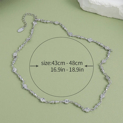 Jewelry Sweet Simple Style Flower 304 Stainless Steel Necklace