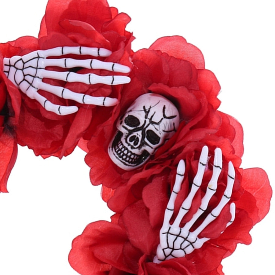 funny skull cloth patchwork hair band
