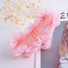 Women's Sweet Classic Style Flower Organza Acetic acid sheets Inlay Rhinestones Hair Claws