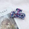 sweet color block rectangle acetic acid sheets handmade hair claws 1 piece