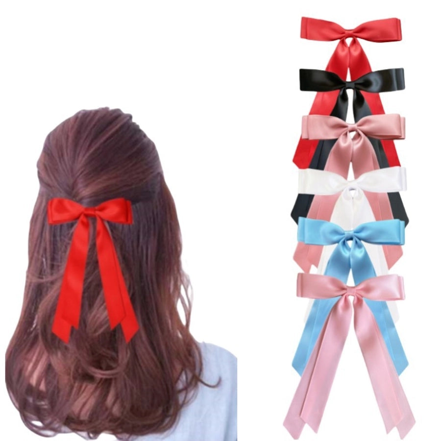Kid'S Simple Style Bow Knot Polyester Hair Clip
