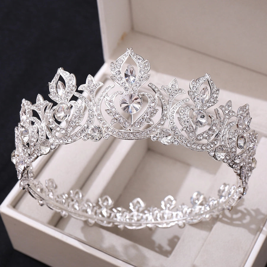 fashion crown alloy inlay rhinestones crown 1 piece