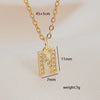 Jewelry Basic Retro Classic Style Letter 304 Stainless Steel Copper Pendant Necklace