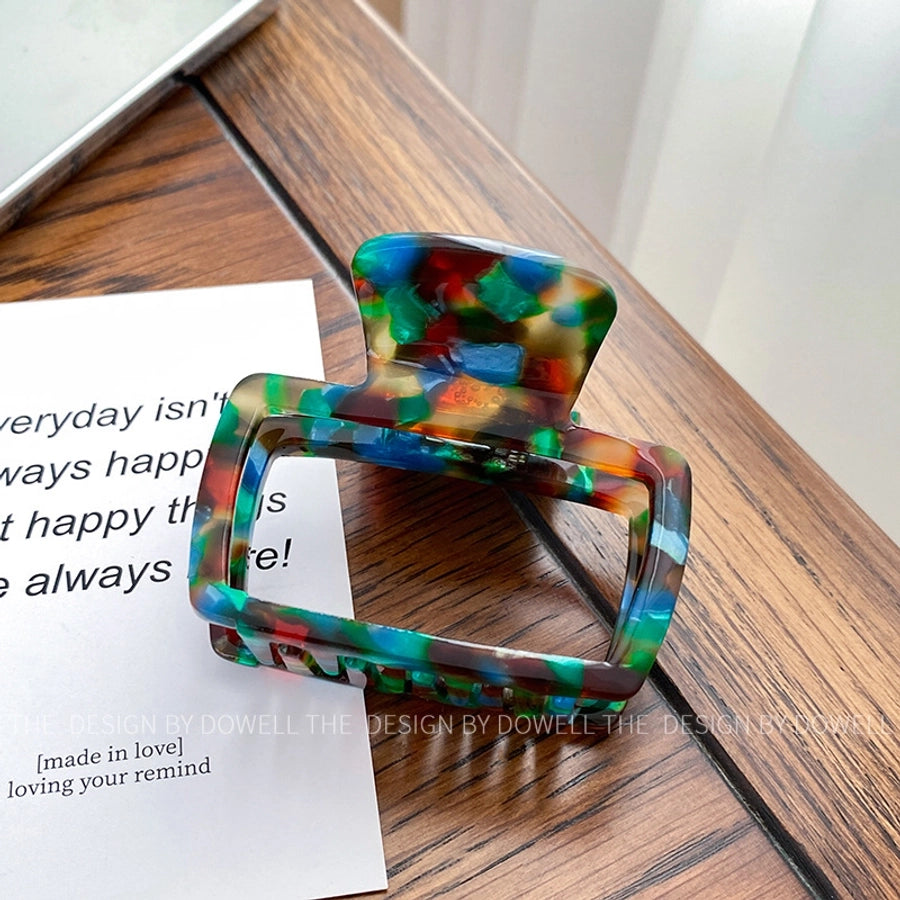 Women's Simple Style Geometric Acetic acid sheets Hair Claws