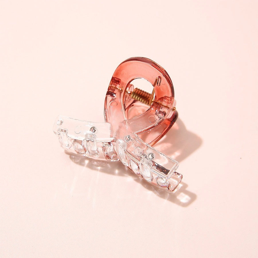 Gradient Small Grab Clip Small Disc Hairpin Environmentally Friendly Acetic Acid Shark Clip Transparent Oval Hair Grab Children's Clip