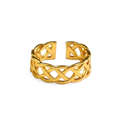 Jewelry Elegant Geometric Simple Titanium Steel Open Rings