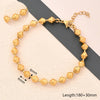 Casual Simple Style Round Oval Solid Color 304 Stainless Steel 18K Gold Plated Bracelets In Bulk